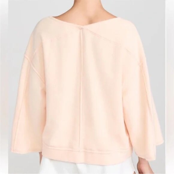 NWOT Free people Day Off Fleece Pullover/ Joggers Set Peach-EXTRA SMALL - Picture 5 of 5